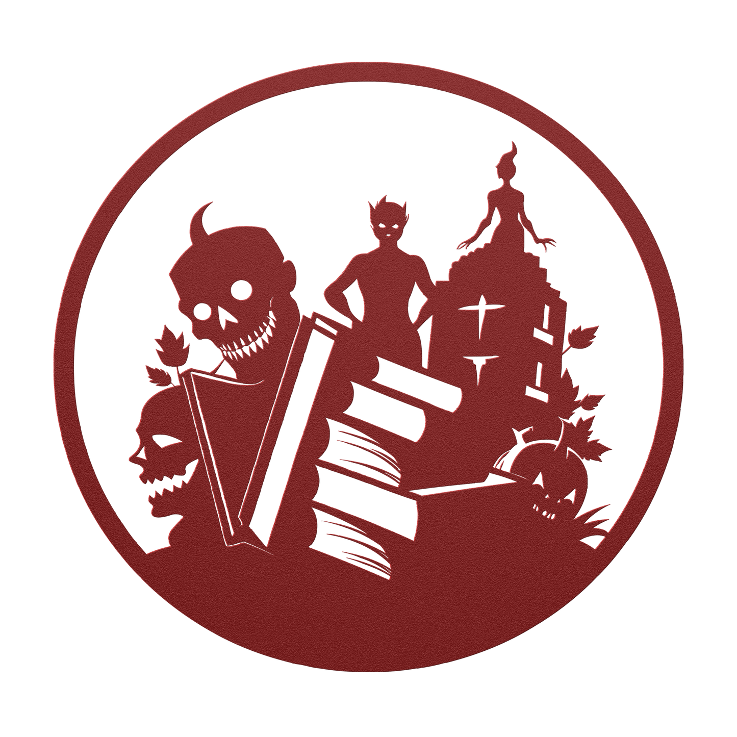 Books_Halloween_Metal_Wall_art_Red_Transparent_Mockup.png