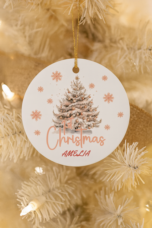 Personalized Tree Decoration Christmas Ornament, Holiday Gift, Winter Decor, Keepsake Ornament, Christmas Day Gift, Gift for her