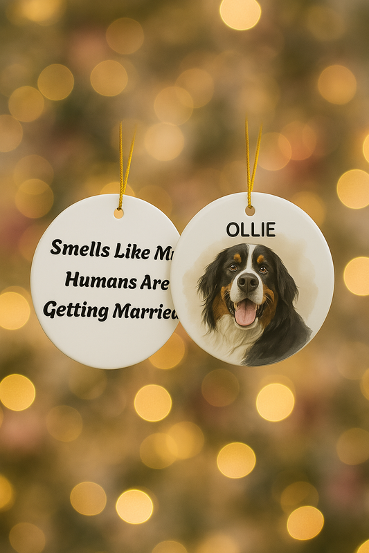 Personalized Dog Ornaments, Pet Holiday Decor for Weddings, Dog Lovers, Christmas Tree Ornament, Gift for Dog Owners