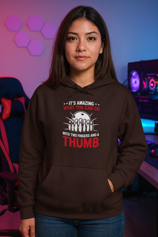 Amazing Thumb Humor Hoodie | Funny Sweatshirt for Creative Minds, Gift for Artists, Unique Present for Friends, Casual Style