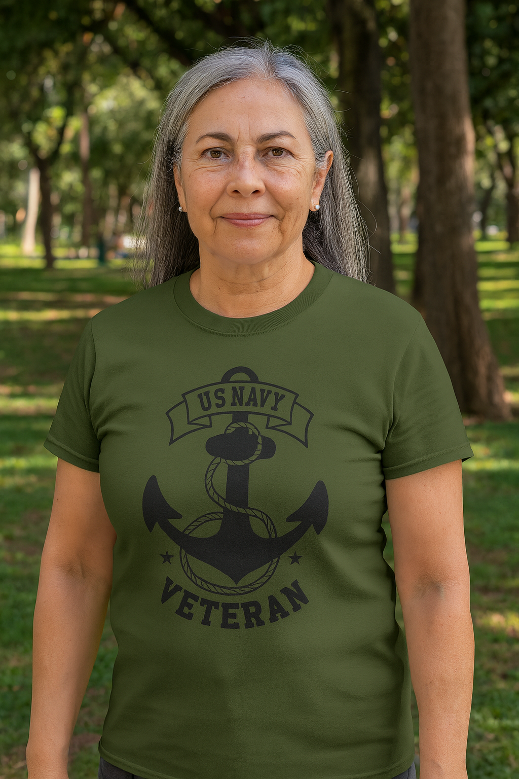 Navy Veteran Heavy Cotton Tee, US Navy Tribute Shirt, Military Appreciation Gift, Veteran's Day Outfit, Gift for Navy Personals