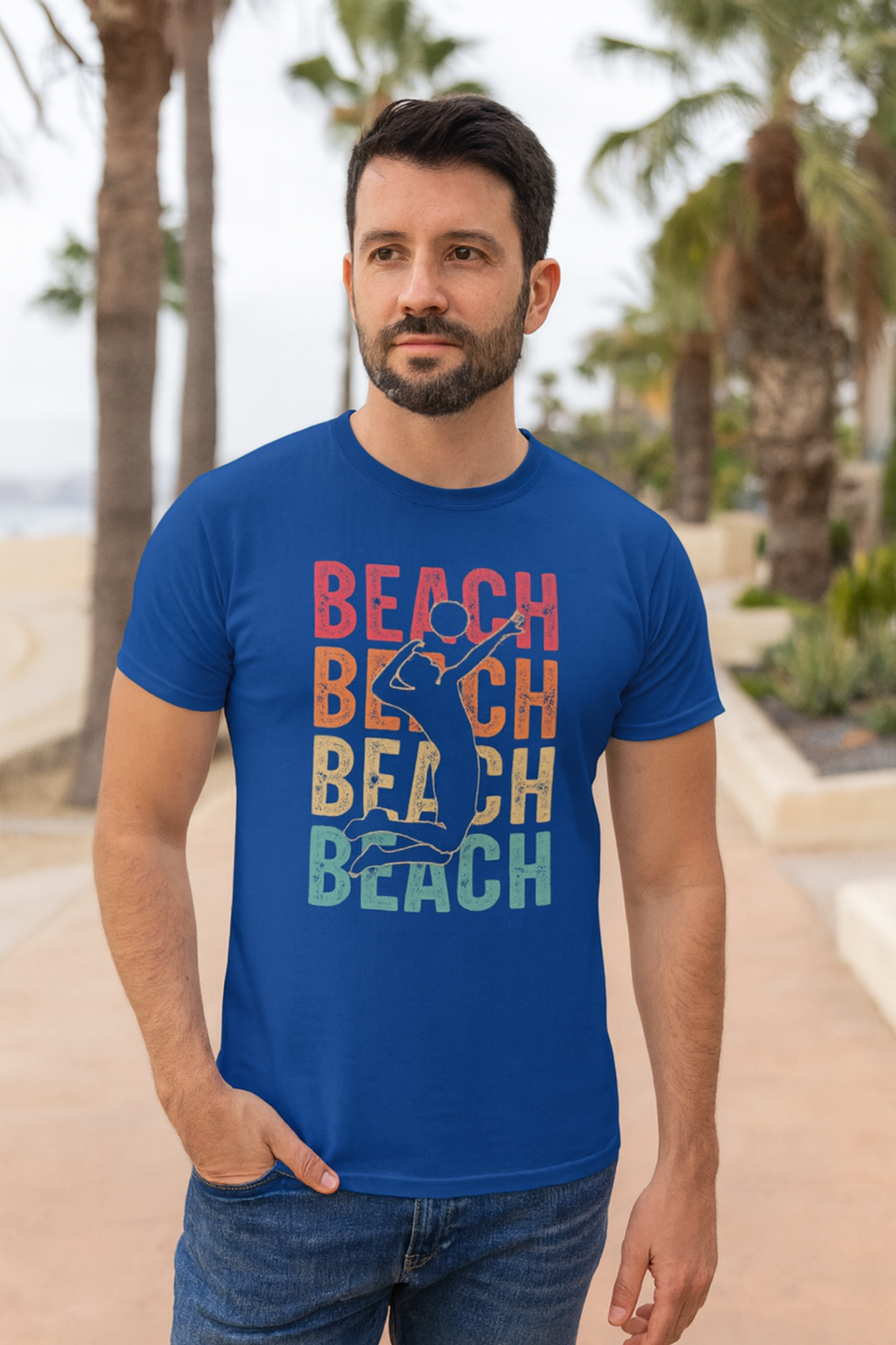 Beach Vibes Unisex Heavy Cotton Tee, Summer T-Shirt, Beachwear, Vacation Apparel, Graphic Tee, Gift for Beach Lovers