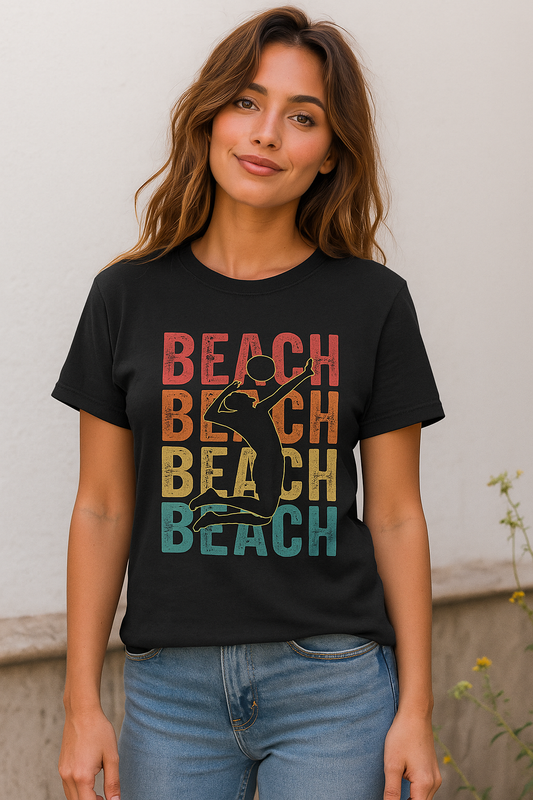 Beach Vibes Unisex Heavy Cotton Tee, Summer T-Shirt, Beachwear, Vacation Apparel, Graphic Tee, Gift for Beach Lovers