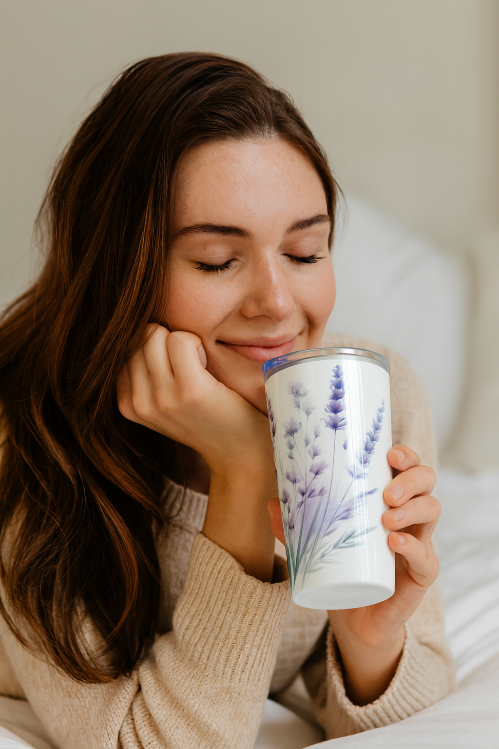 Floral Personalized Tumbler, Gift for Her, Custom Travel Mug, Unique Coffee Cup, Birthday Present, Gift for Coffee Lover,