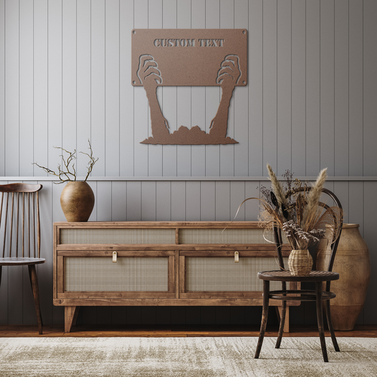 Custom_Text_Hand_Metal_Wall_Art_Copper_Rustic_Hallway_Mockup.png