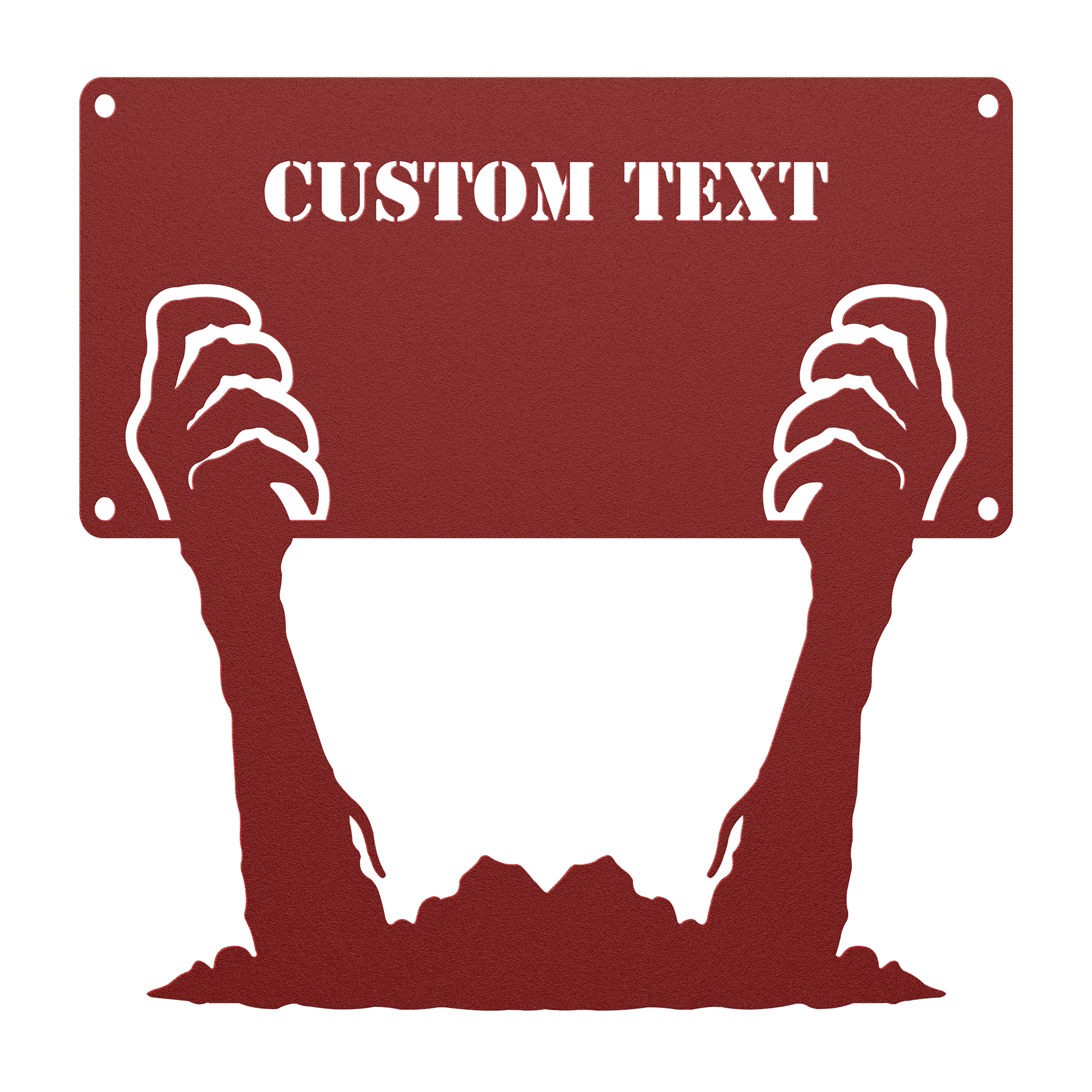 Custom_Text_Hand_Metal_Wall_Art_Red_Transparent_Mockup.png