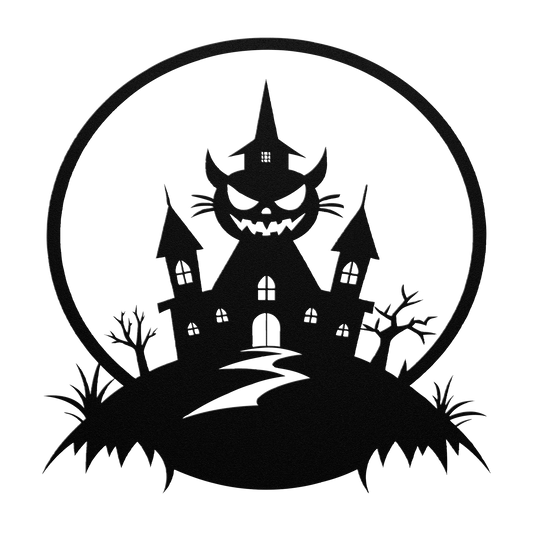 Halloween_House_Metal_Wall_art_Black_Transparent_Mockup.png