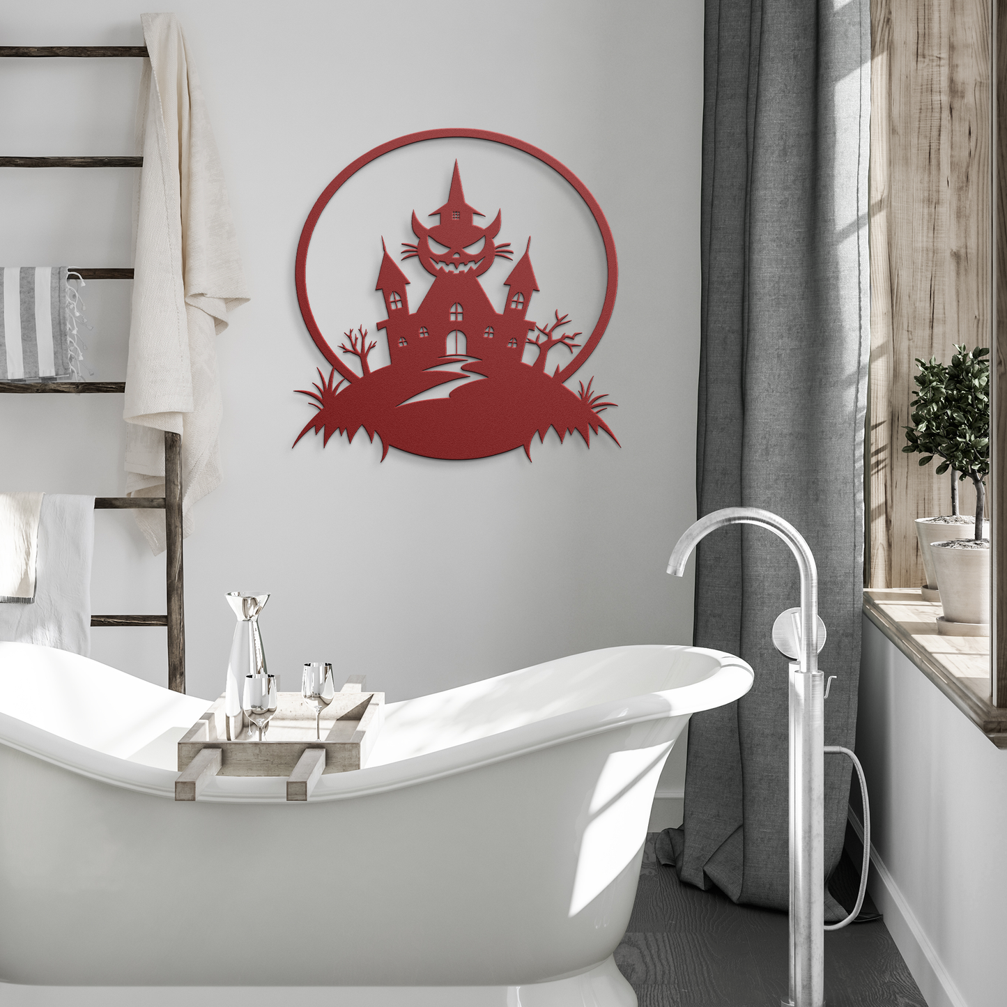 Halloween_House_Metal_Wall_art_Red_Modern_Bathroom_Mockup.png