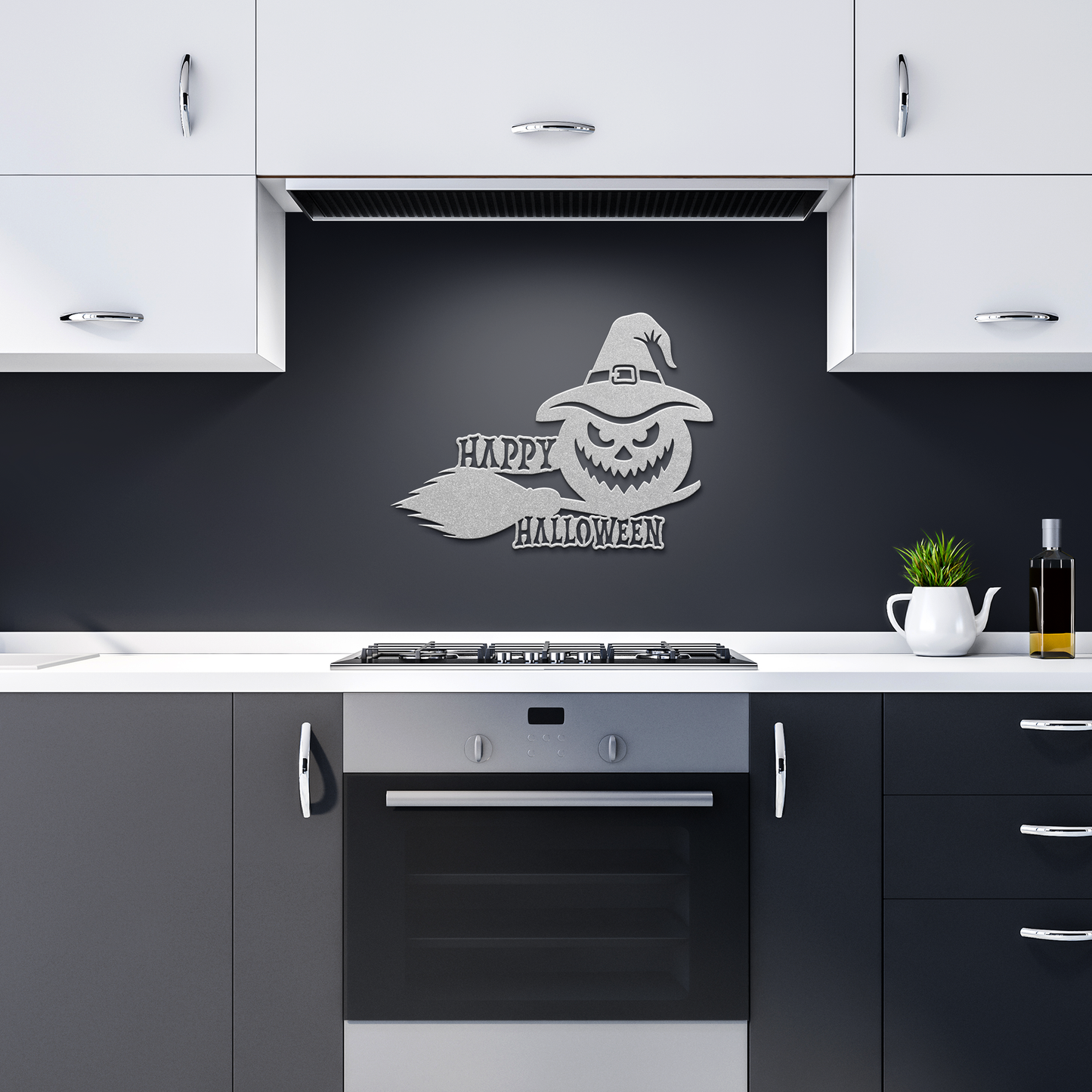 Halloween_Metal_Wall_art_Silver_Dark_Kitchen_Mockup.png