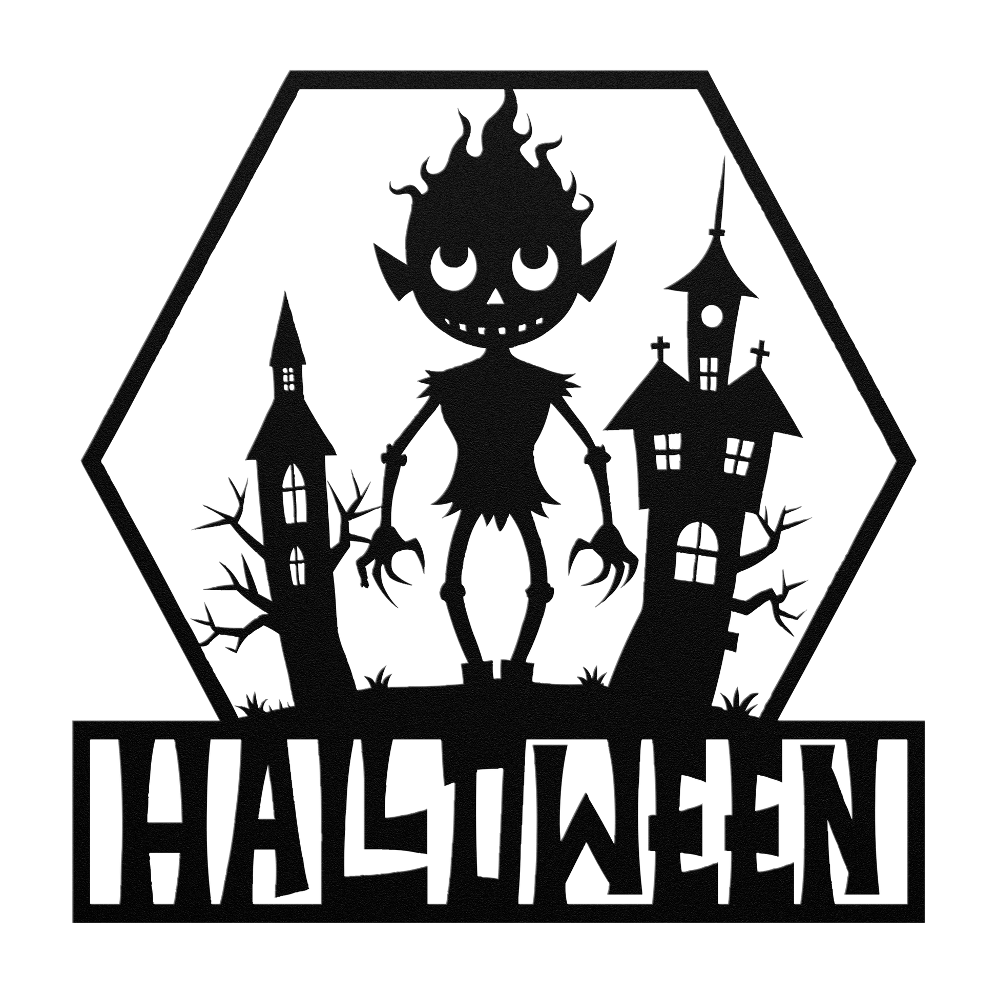 Halloween_house_Metal_Wall_art_Black_Transparent_Mockup.png