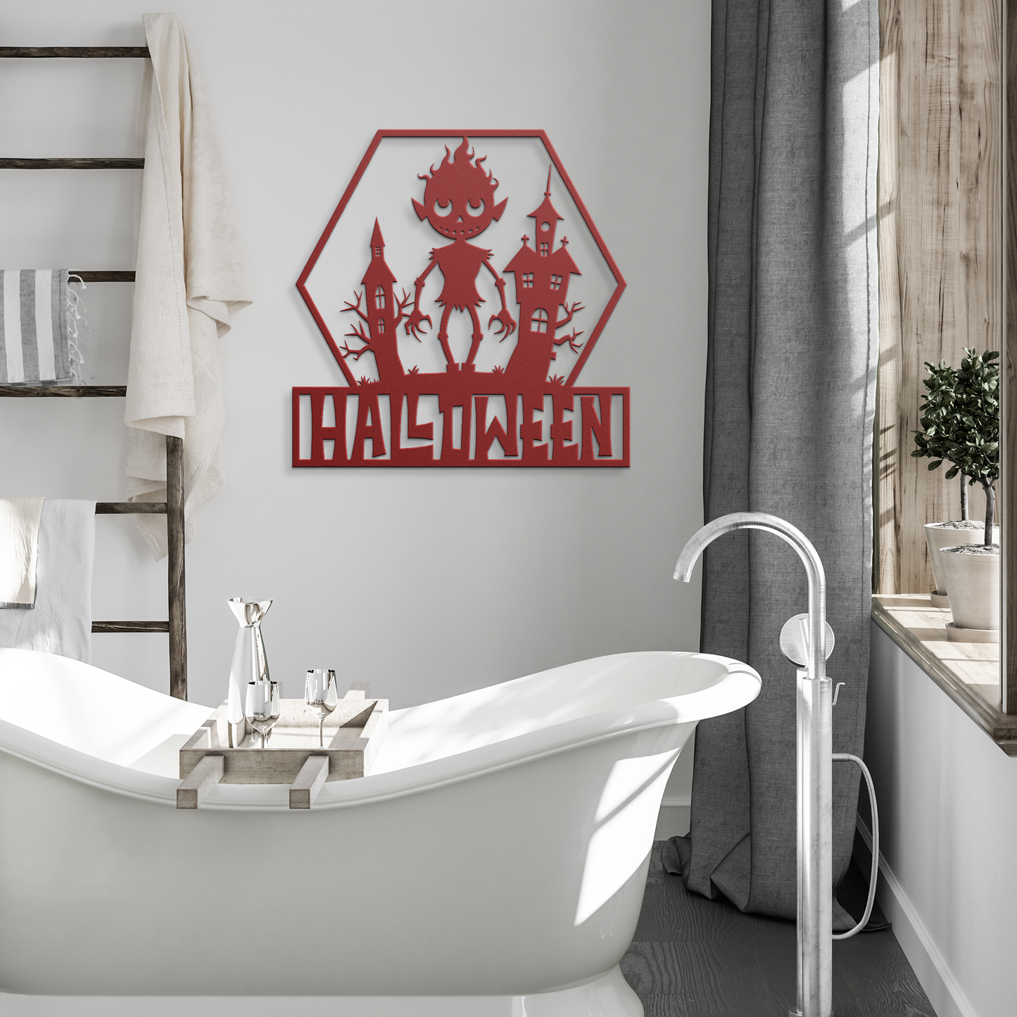 Halloween_house_Metal_Wall_art_Red_Modern_Bathroom_Mockup.png