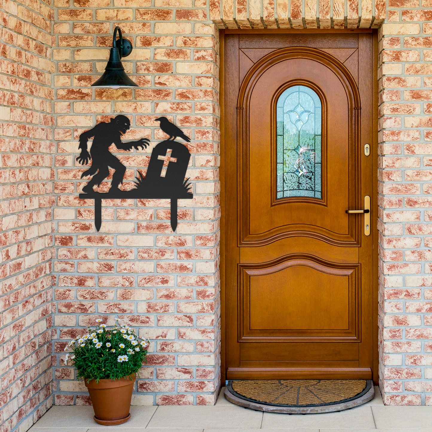 HuntMan_Metal_Wall_Art_Black_Brick_Entrance_Mockup.png