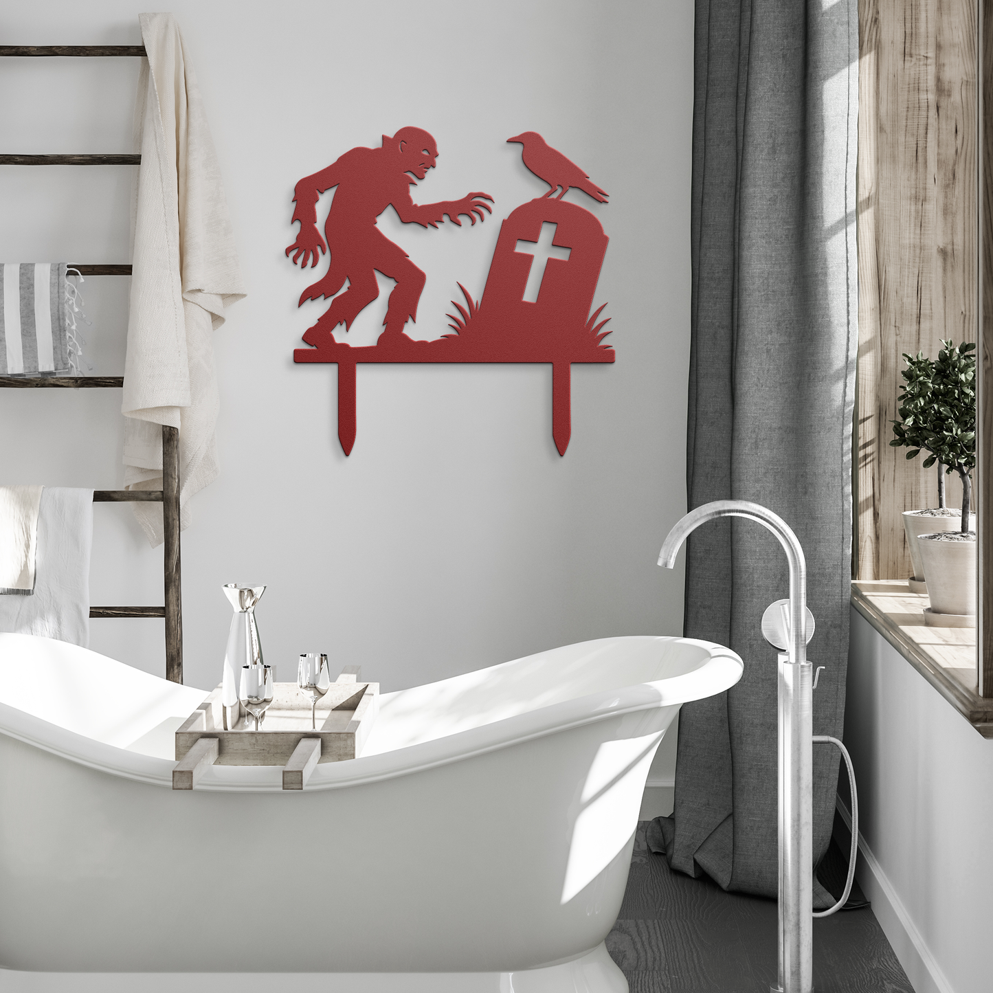 HuntMan_Metal_Wall_Art_Red_Modern_Bathroom_Mockup.png