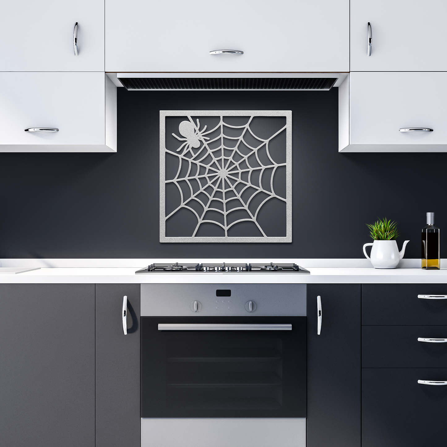 Spider_nest_Metal_Wall_Art_Silver_Dark_Kitchen_Mockup.png