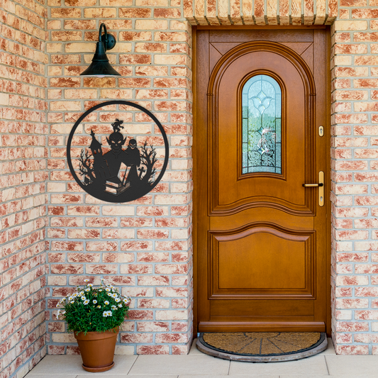 alloween_Metal_Wall_art_Black_Brick_Entrance_Mockup.png