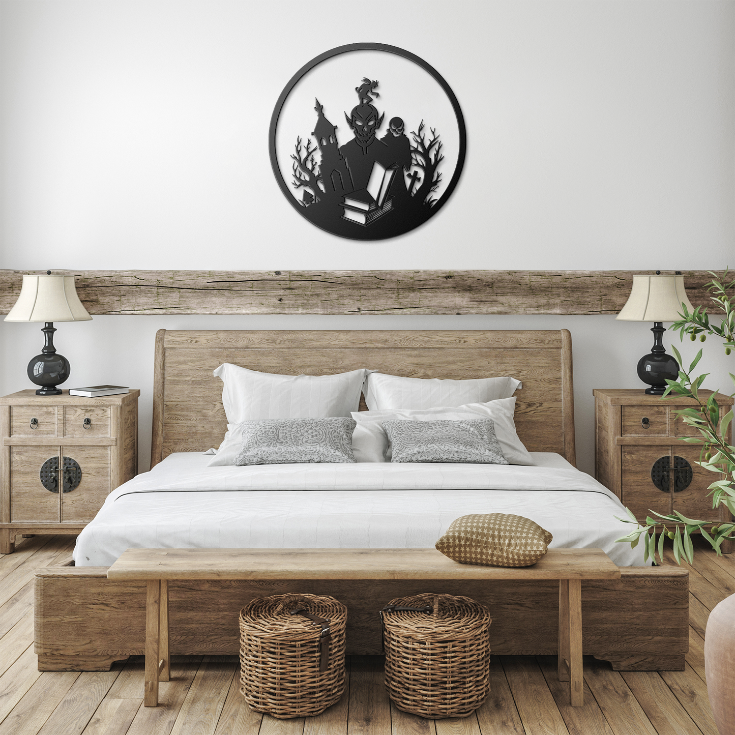 alloween_Metal_Wall_art_Black_Farmhouse_Bedroom_Mockup.png