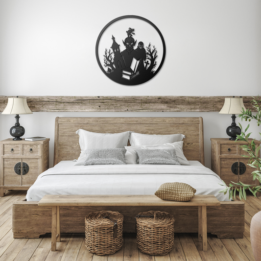 alloween_Metal_Wall_art_Black_Farmhouse_Bedroom_Mockup.png