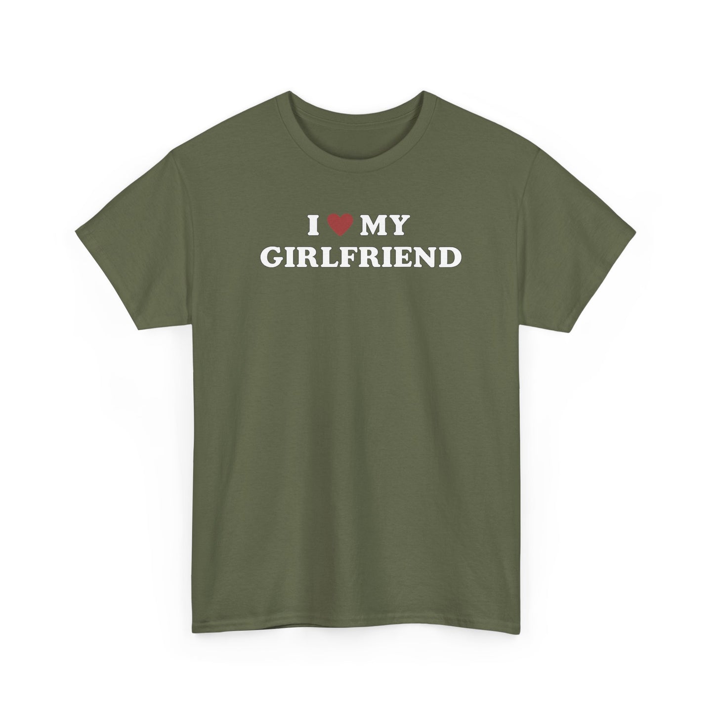 I Love My Girlfriend T-Shirt, I Heart My Girlfriend Shirt, Valentine's Day Tee Shirt, Valentine Gift, Boyfriend Shirt For Him, Her, Unisex
