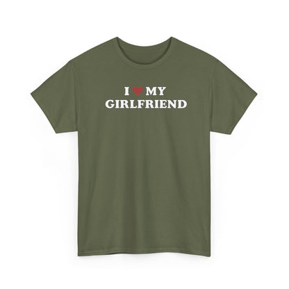I Love My Girlfriend T-Shirt, I Heart My Girlfriend Shirt, Valentine's Day Tee Shirt, Valentine Gift, Boyfriend Shirt For Him, Her, Unisex