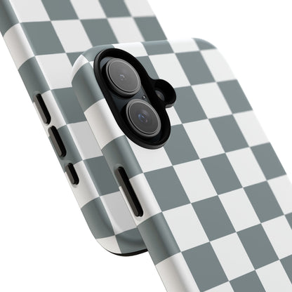 Stylish Checkerboard Phone Case, Durable Phone Cover, Unique Gift, iPhone 17 Pro, 17, 17 Air, 16, 15, 14, 13, 12, 11, X, XR, XS MAX
