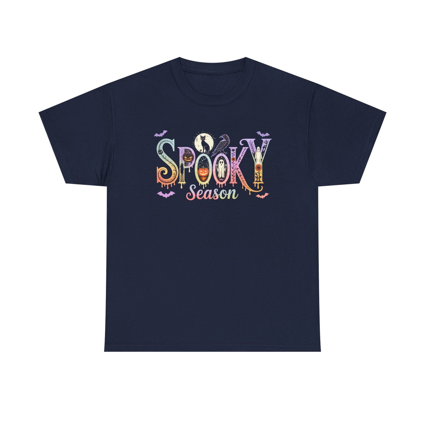 Spooky Season Unisex Cotton Tee | Halloween T-Shirt, Fall Fashion, Gift for Her, Unisex Shirt, Autumn Outfit, Halloween tshirt