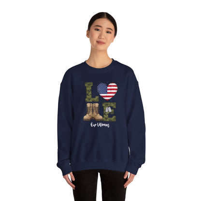 Love Our Veterans sweatshirt | Gift For Veteran | Veteran Sweatshirt | Gift For Dad | military boots American flag camouflage