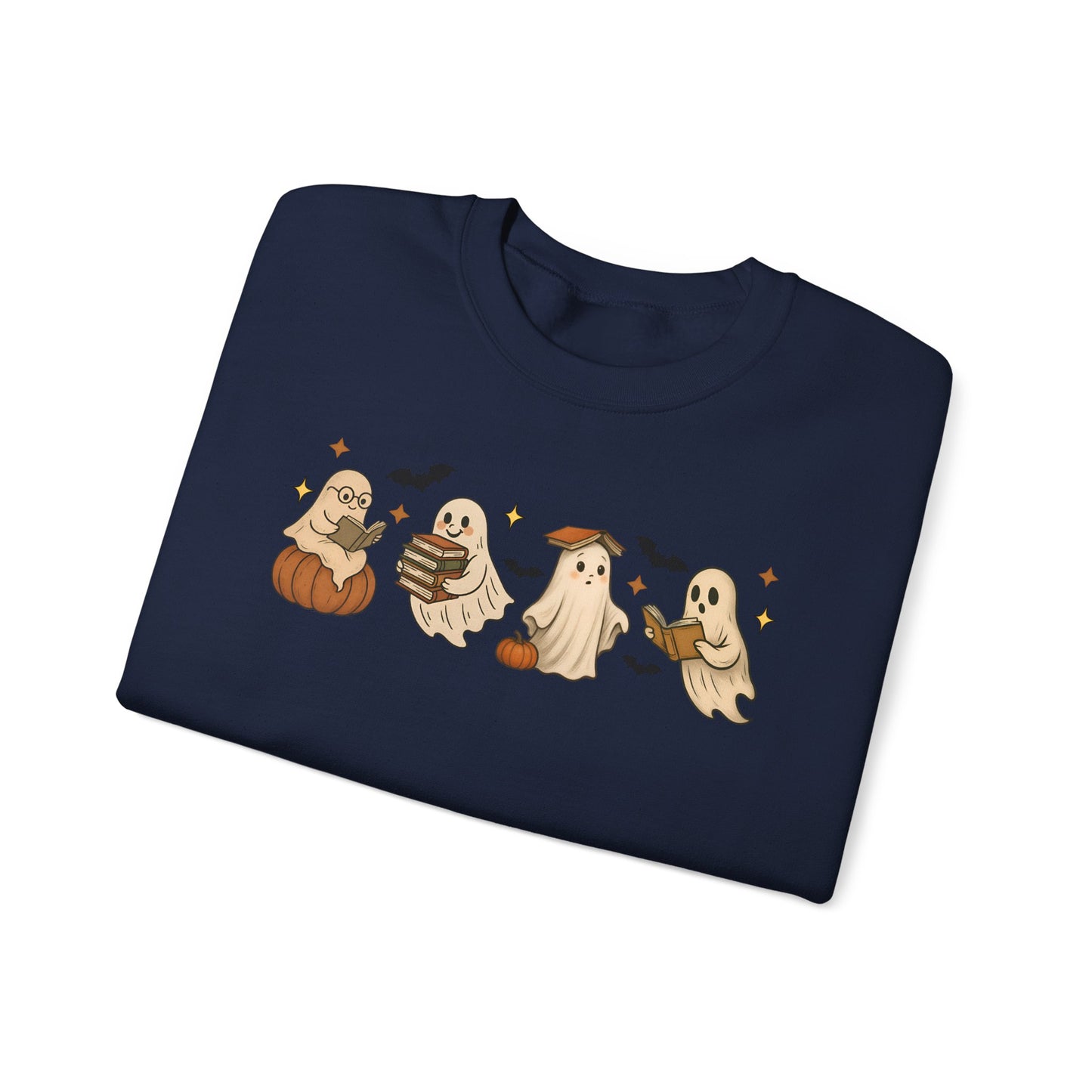 Ghostly Friends Crewneck Sweatshirt, Halloween Ghost Sweatshirt, Halloween Sweatshirt, Unisex Sweatshirt, Cozy Crewneck, Fall Fashion