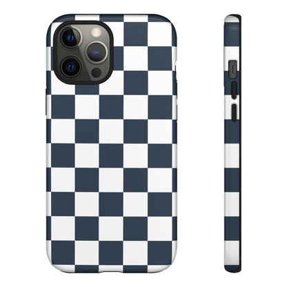 Checkered Pattern iPhone Case, iPhone Cover, Modern iPhone Accessory, Gift for Him, Trendy Mobile Protection