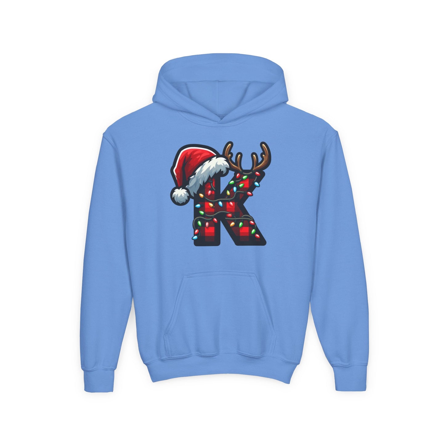 Personalized Festive Reindeer Hoodie for Kids, Christmas Sweatshirt hoodie, Holiday Gift, Cozy Winter Attire, Personalized Youth Hoody