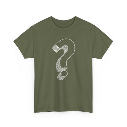 Question Mark Dotted Line Minimal Mystery T-Shirt