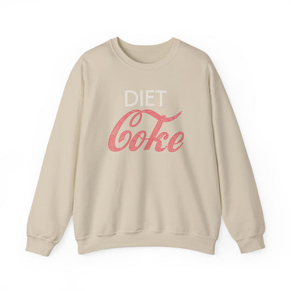 Diet Coke Sweatshirt, Funny Soda Lover Crewneck, Rhinestone Style Graphic Sweatshirt, Cozy Casual Pullover Gift for Her