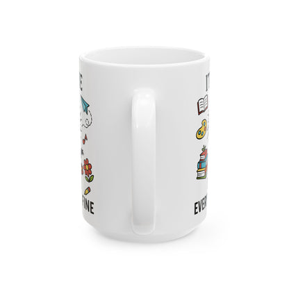 It is Fine I am Fine Everything Is Fine Mug | Cute Chaos Illustration | Christmas Mug | Gift For Her