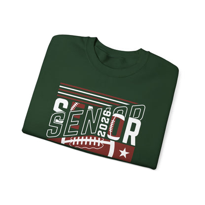 Senior 2026 Football Crewneck Sweatshirt | High School Senior Shirt | Gift For Senior | Gift For Friend