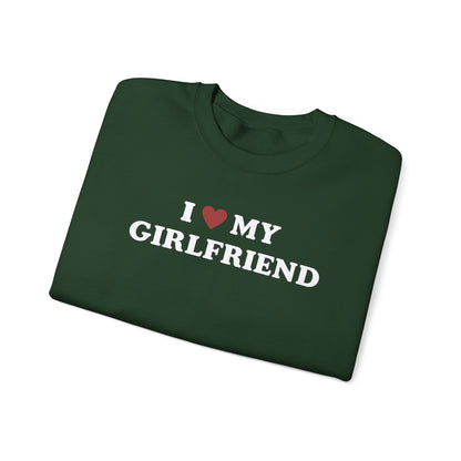 I Love My Girlfriend SweatShirt, I Heart My Girlfriend SweatShirt, Valentine's Day  SweatShirt , Valentine Gift, Boyfriend Shirt For Him