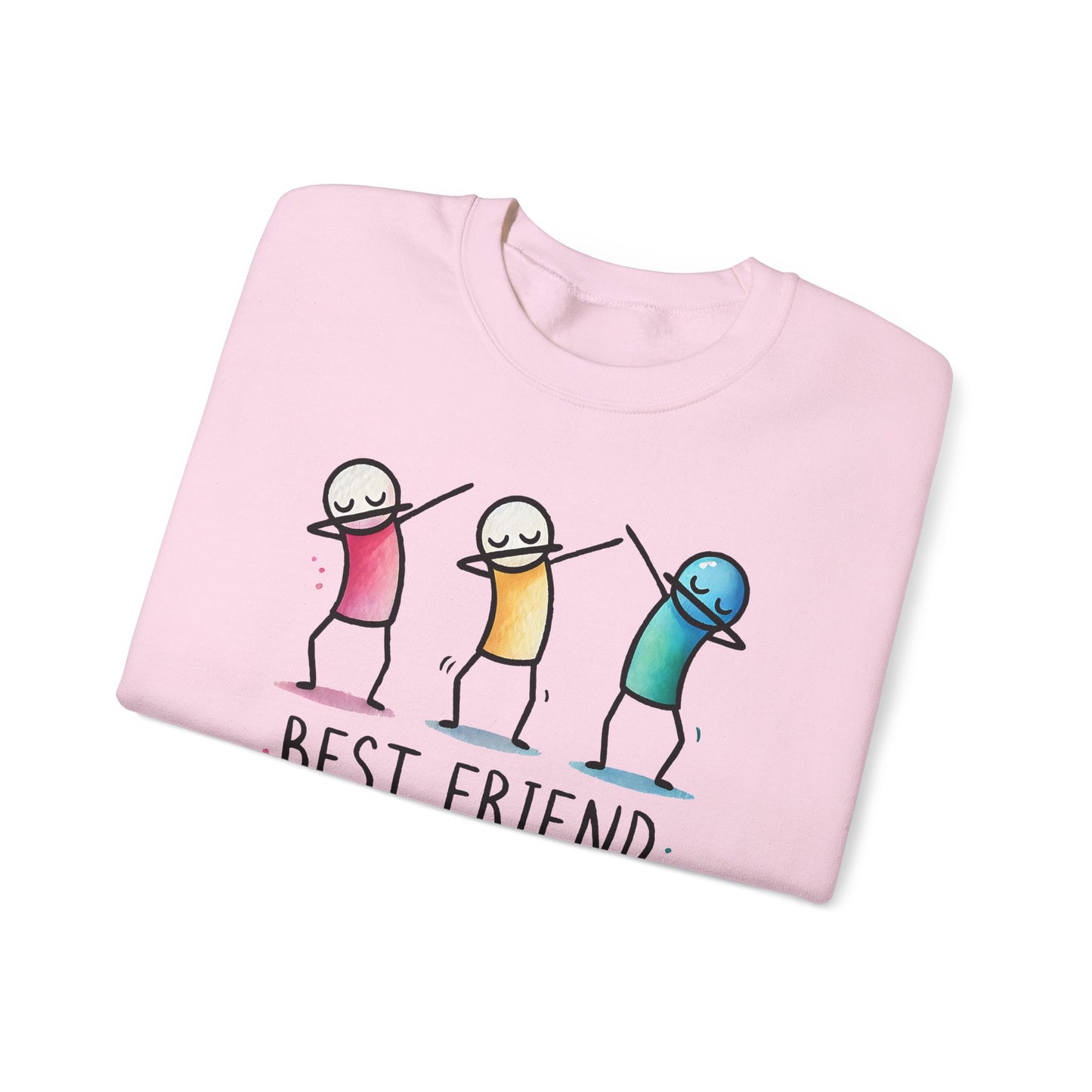 Best Friend Sweatshirt, Cute Dabbing Characters Sweater, Matching Friends Gift, XMas Christmas, Friendship Hoodie, BFF Gift for Girls