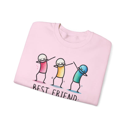 Best Friend Sweatshirt, Cute Dabbing Characters Sweater, Matching Friends Gift, XMas Christmas, Friendship Hoodie, BFF Gift for Girls