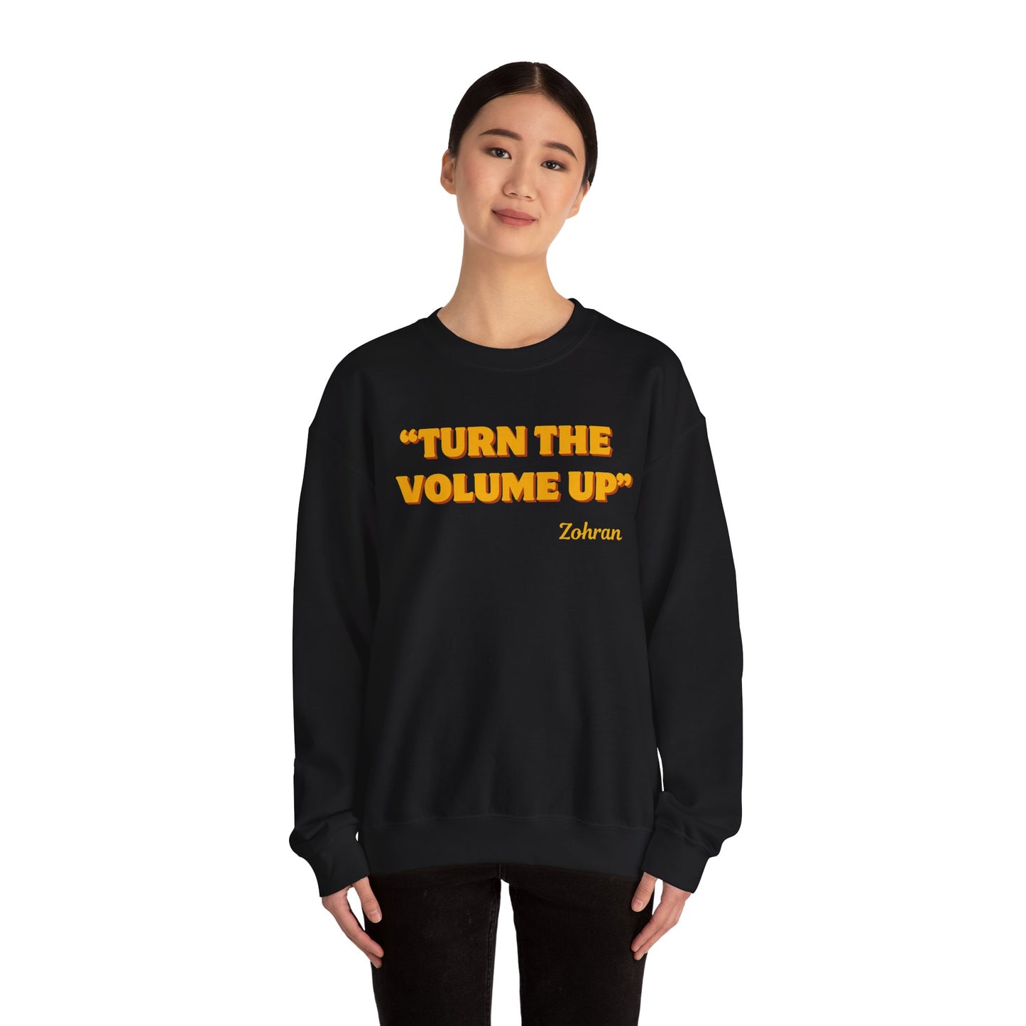 Turn the Volume Up Sweatshirt, Zohran Mamdani NYC 2026 Crewneck, Progressive Political Sweatshirt, Democracy and Protest Apparel
