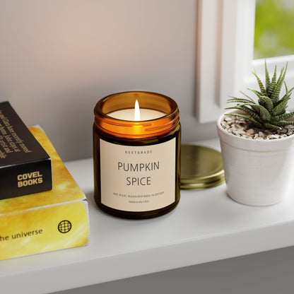 Pumpkin Spice Scented Candles | Cozy Aromatherapy, Halloween Candle, Fall Decor, Gift for Her, Home Fragrance, Relaxation Candle