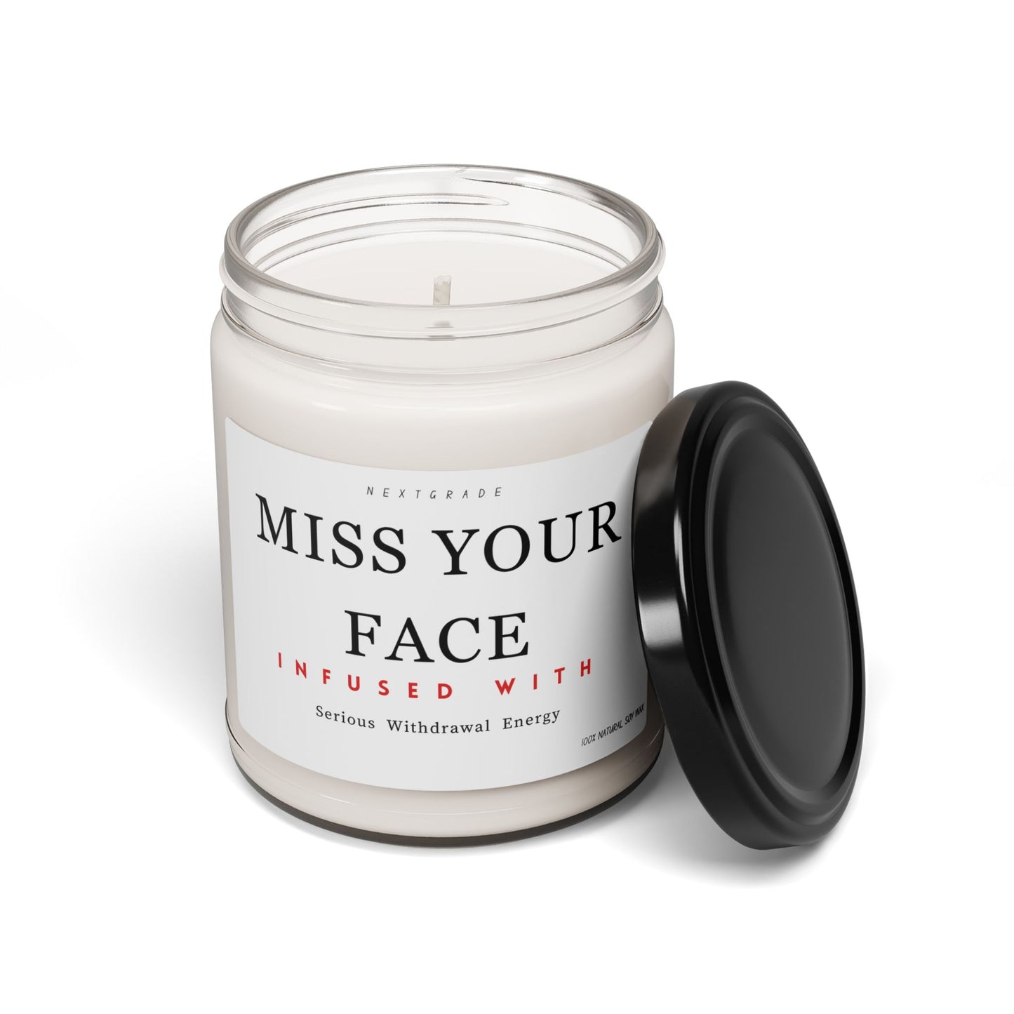 Miss Your Face Candle | Funny Long Distance Gift | Scented Soy Candle 9oz | Thinking of You Gift | Cute Friendship Candle