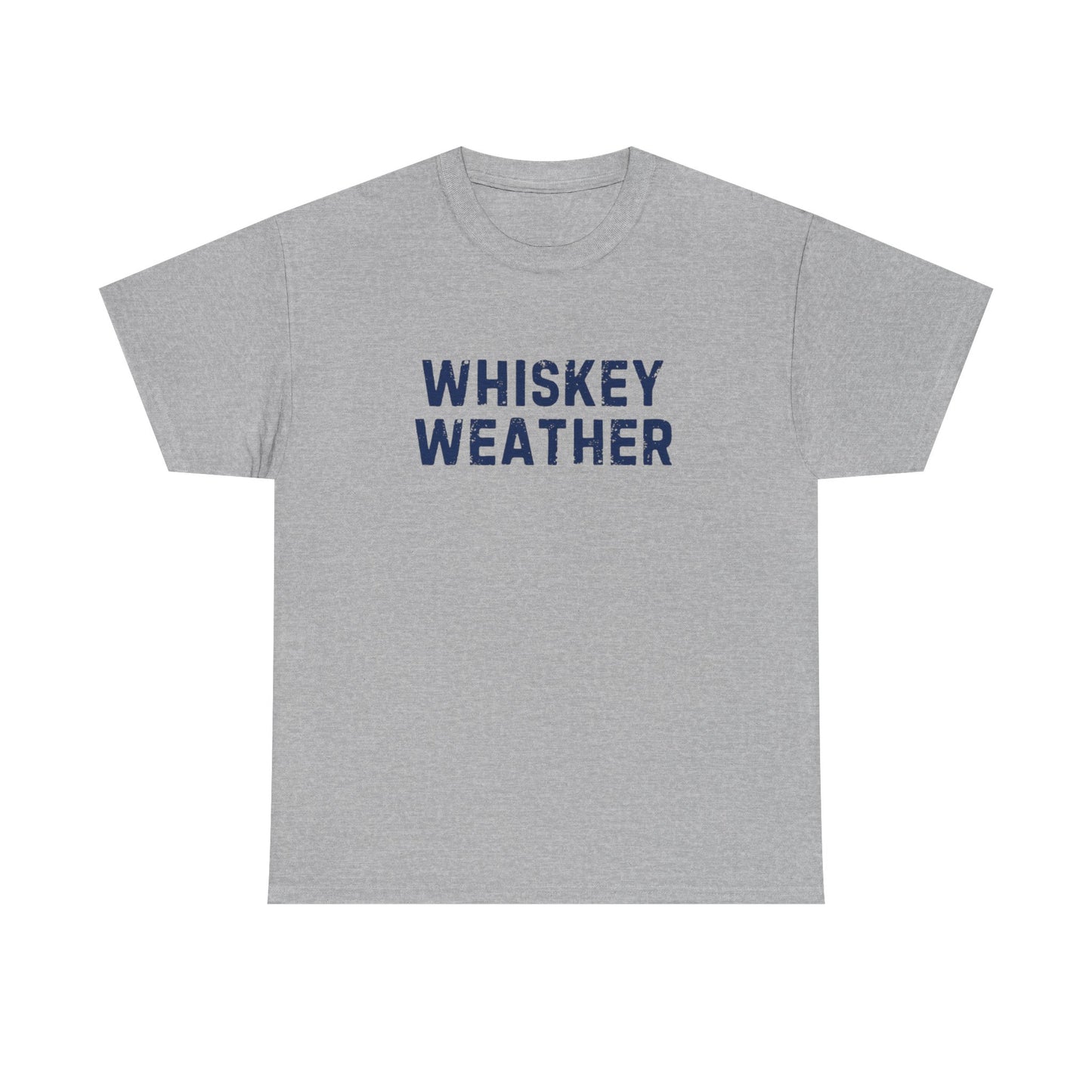 Whiskey Weather Tee, Cotton T-Shirt for Casual Outings, Gift for Beer Lovers, Cozy Fall Apparel, Perfect for Birthdays, Parties