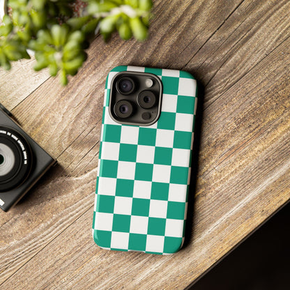 Checkered iPhone Case, Stylish Phone Cover,  Mobile Case For iPhone 17 Pro, 17, 16, 15, 14, 13, 12, 11, X, XR,XS MAX, Chic Gift for Her