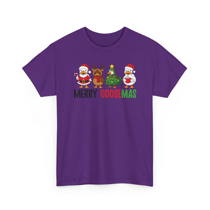 Merry Goosemas Shirt | Funny Christmas Goose T-Shirt | Holiday Humor Tee | Cute Santa Goose Shirt | Xmas Gift for Men & Women
