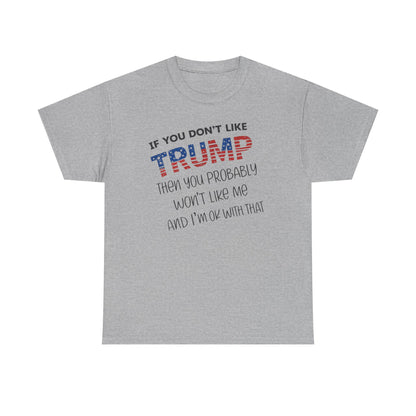 If You Don't Like Trump Then You Probably Won't Like Me T-Shirt, MAGA Men's, 2025 Trump Shirt, Republican T Shirt, Voting Shirt, MAGA Ladies
