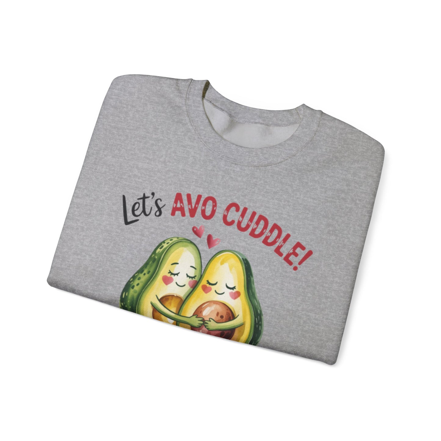 Let's Avo Cuddle Sweatshirt | Cute Avocado Crewneck for Couples | Cozy Matching Gift | Anniversary Gift | Cute Date Night Sweater