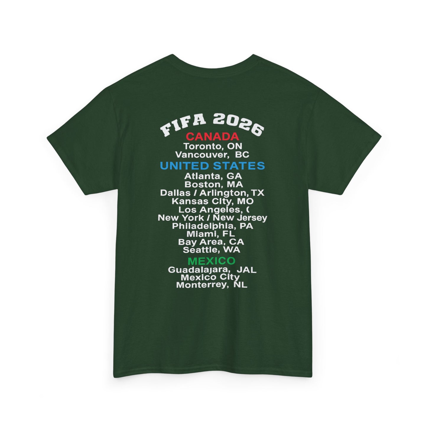 World Cup 2026 T-Shirt, Soccer Crest Tee, USA Canada Mexico Host Cities Shirt, Football Fan Apparel, Match Day Outfit, Tournament Gift