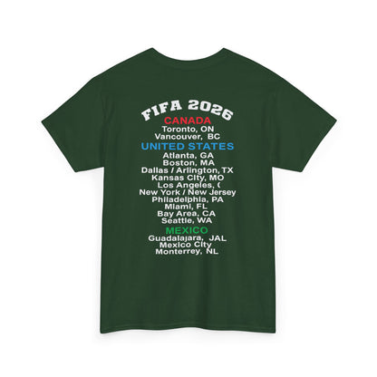 World Cup 2026 T-Shirt, Soccer Crest Tee, USA Canada Mexico Host Cities Shirt, Football Fan Apparel, Match Day Outfit, Tournament Gift