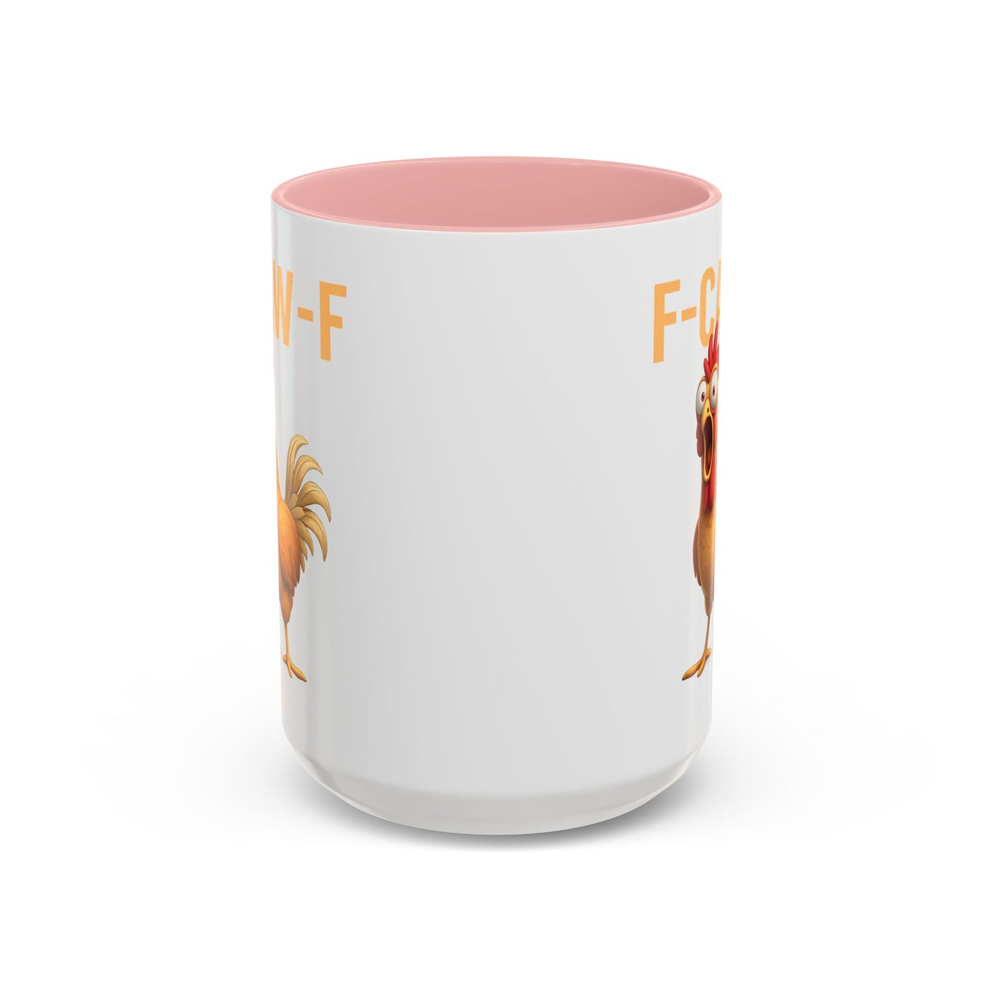 Funny Rooster Mug F-CAW-F Chicken Coffee Mug, Adult Humor Farm Animal Cup, Chicken Meme Mug, Gag Gift 11oz 15oz