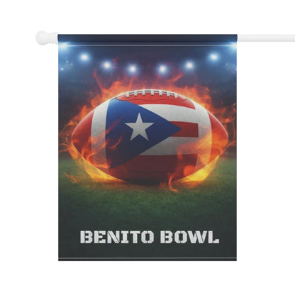 Puerto Rico Flag Football Garden Flag | PR Pride Outdoor Banner | Game Day Yard Decor | Latin Culture Sports Flag