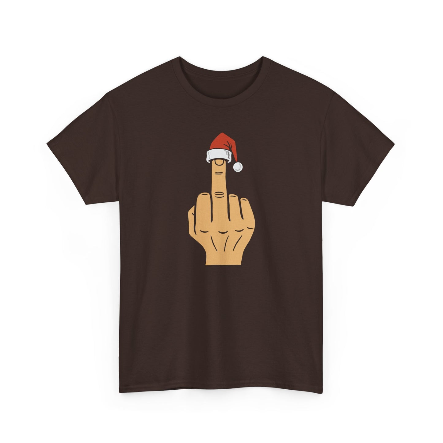 Santa Middle Finger Tee | Funny Offensive Christmas Shirt | Naughty Christmas Shirt | Funny Holiday TShirt for Adults | Sarcastic Santa Gift