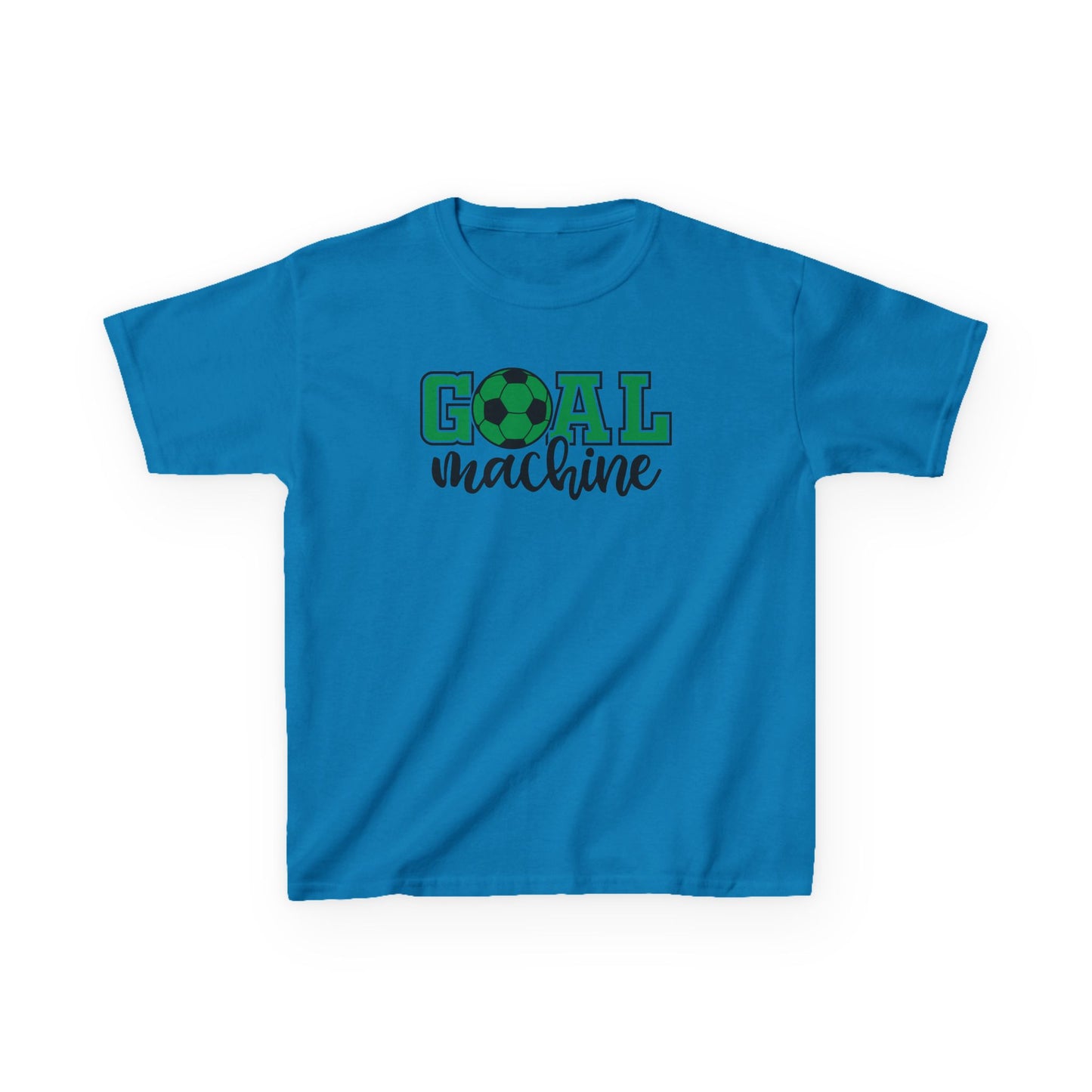 Goal Machine Kids T-Shirt, Green Soccer Ball Graphic Tee, Youth Soccer Shirt, Fun Sports Tee for Boys and Girls, FIFA World CUP 2026 Shirt